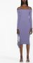 Blumarine Mini-jurk met geborduurd logo Paars - Thumbnail 2