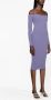 Blumarine Mini-jurk met geborduurd logo Paars - Thumbnail 3
