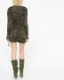 Blumarine Mini-jurk met gesmockt detail Groen - Thumbnail 4