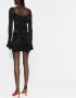 Blumarine Mini-jurk met ruches Zwart - Thumbnail 4