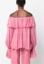 Blumarine Off-shoulder blouse Roze - Thumbnail 4
