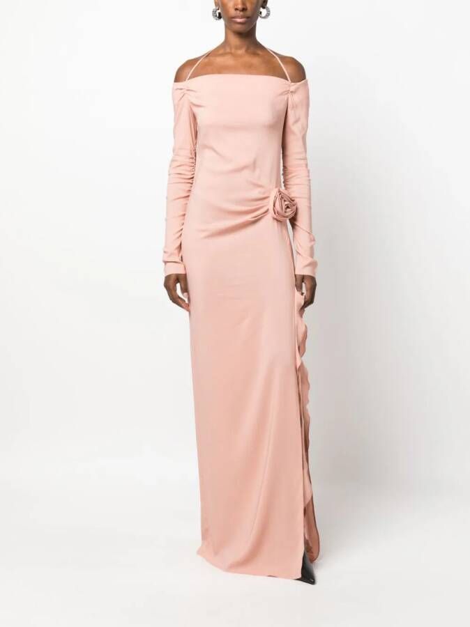Blumarine Off-shoulder jurk Roze