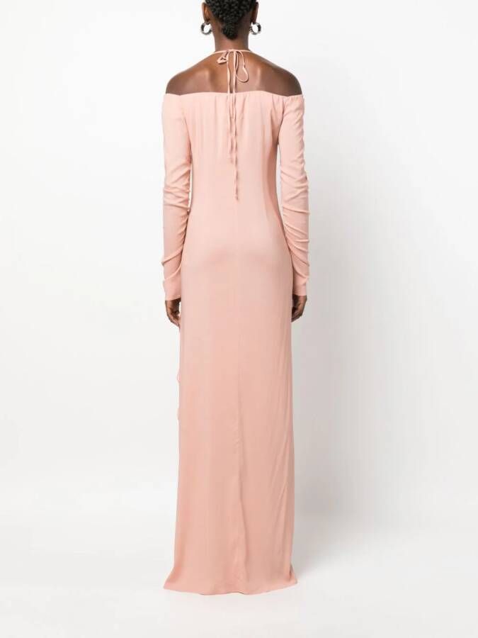 Blumarine Off-shoulder jurk Roze