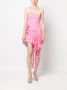 Blumarine Mini-jurk met ruche Roze - Thumbnail 2