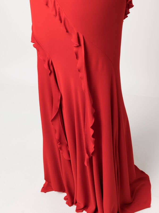 Blumarine Rok met ruche Rood