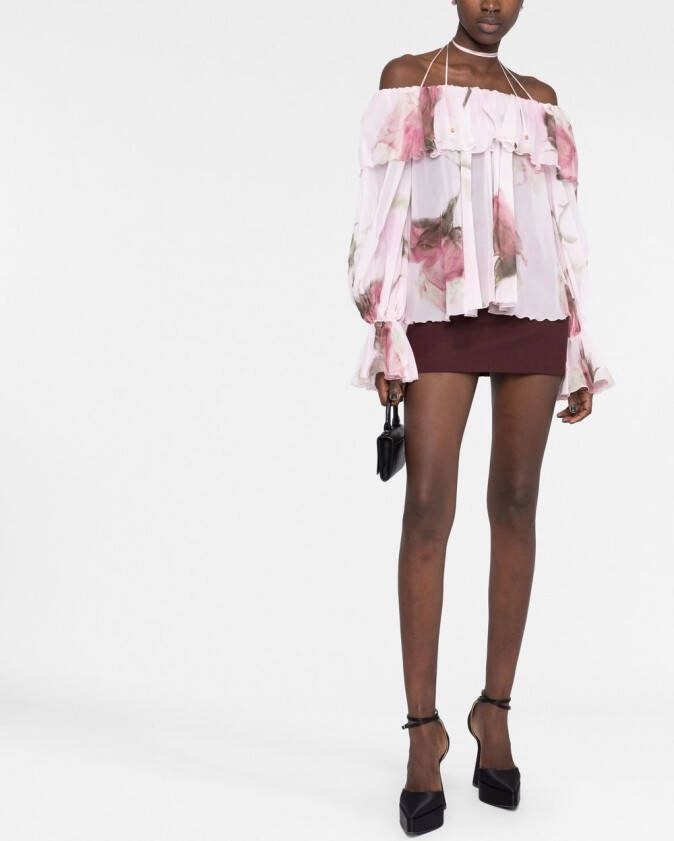 Blumarine Blouse met bloemenprint Roze