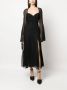 Blumarine Semi-doorzichtige midi-jurk Zwart - Thumbnail 2