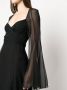 Blumarine Semi-doorzichtige midi-jurk Zwart - Thumbnail 5
