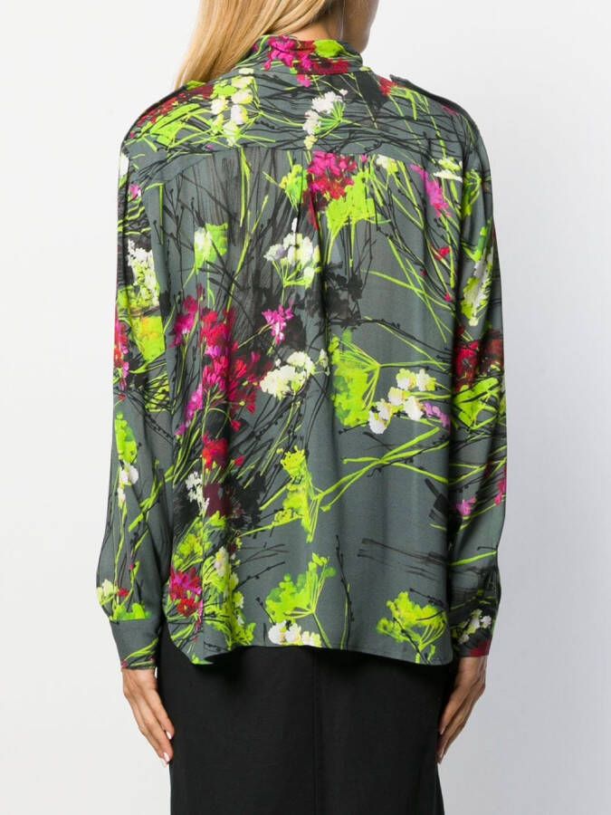Blumarine Shirt met bloemenprint Grijs