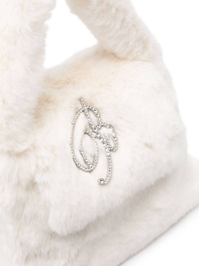 Blumarine Shopper van imitatiebont Wit