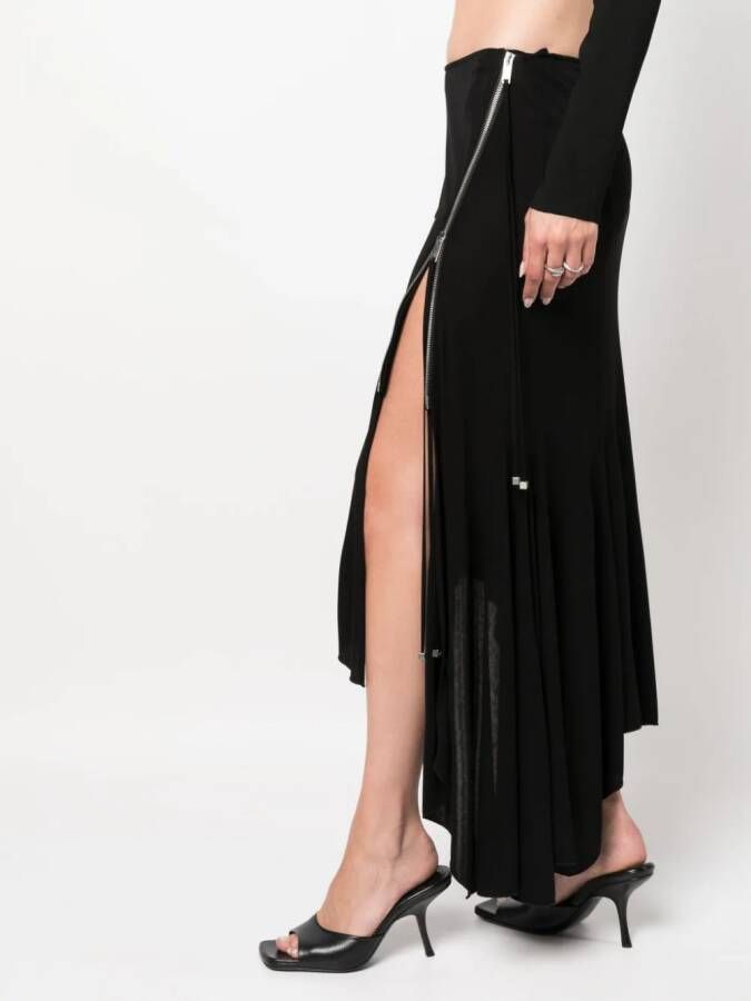 Blumarine Midi-rok met zijsplit Zwart