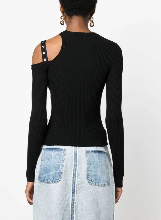 Blumarine Sweater verfraaid met ringlets Zwart