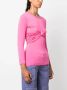 Blumarine T-shirt met bloemenpatch Roze - Thumbnail 3