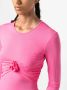 Blumarine T-shirt met bloemenpatch Roze - Thumbnail 5