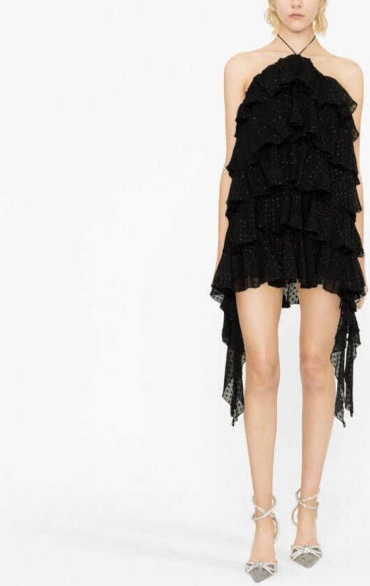 Blumarine Gelaagde mini-jurk Zwart