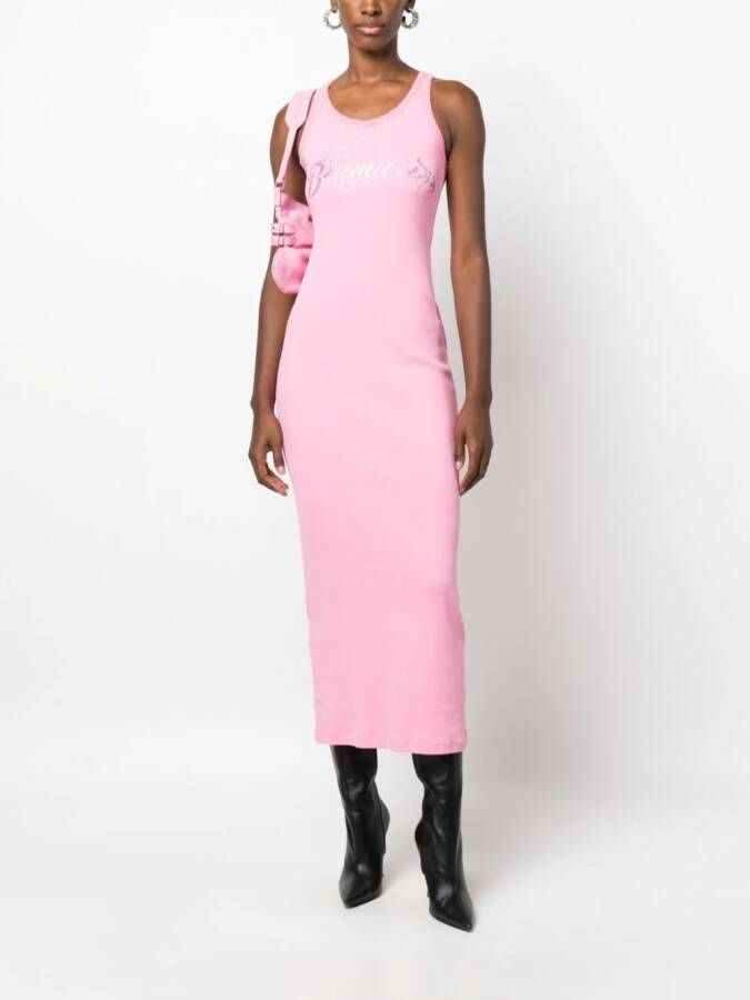 Blumarine Top verfraaid met kristallen Roze