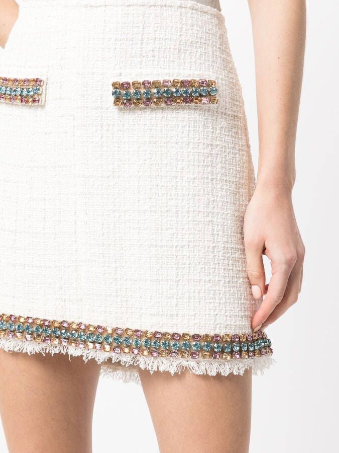 Blumarine Tweed rok Wit