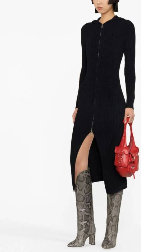 Blumarine Mini-jurk met rits Zwart