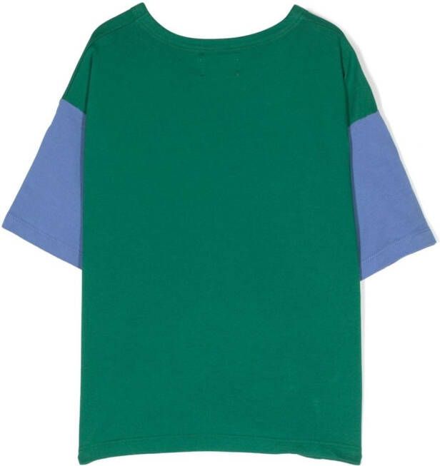Bobo Choses T-shirt met colourblocking Groen