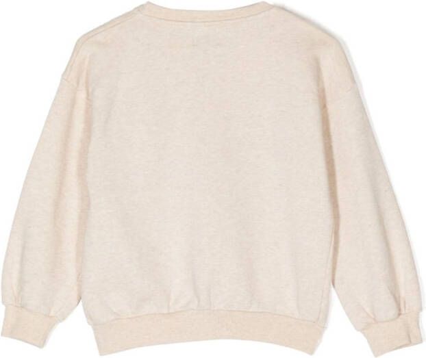Bobo Choses Sweater met grafische print Beige
