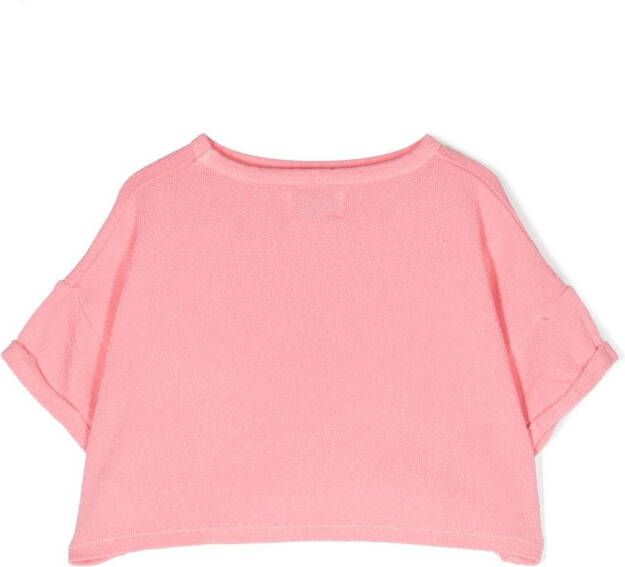 Bobo Choses Cropped T-shirt Roze