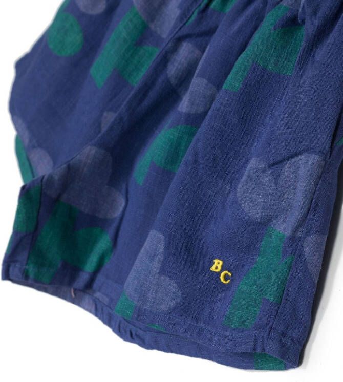 Bobo Choses Shorts met geborduurd logo Blauw