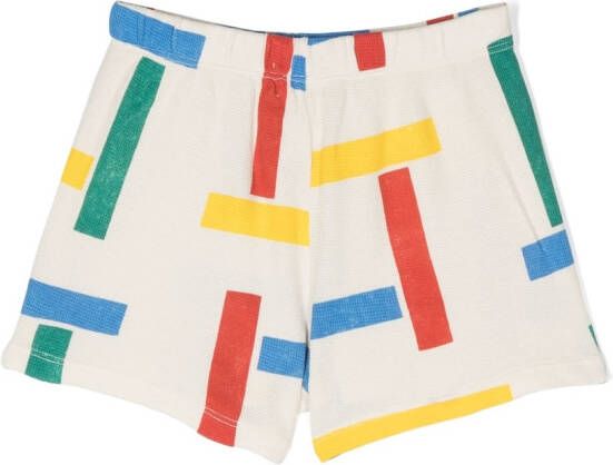 Bobo Choses Shorts met geometrische print Wit