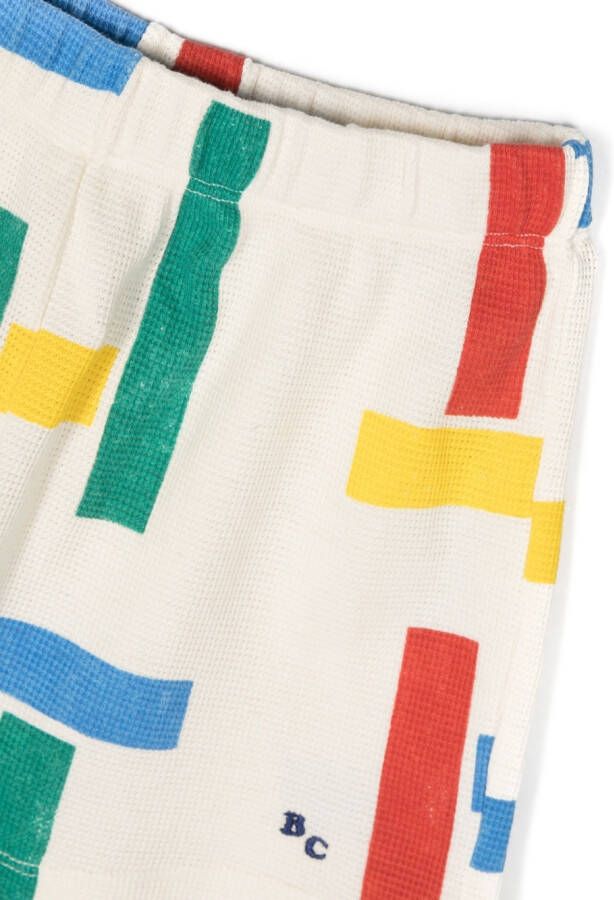 Bobo Choses Shorts met geometrische print Wit