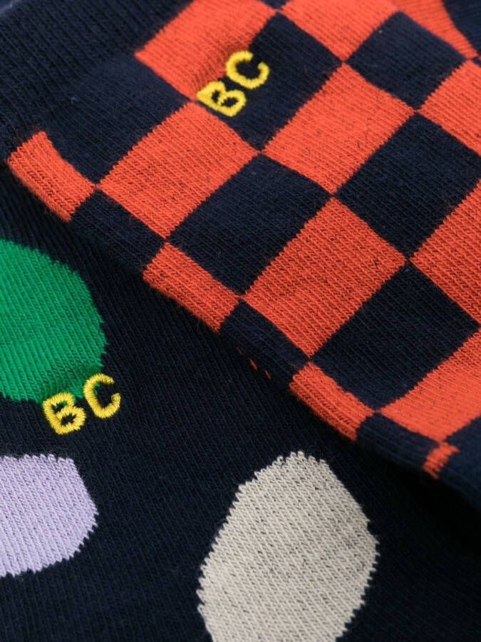 Bobo Choses Geruite sokken Blauw