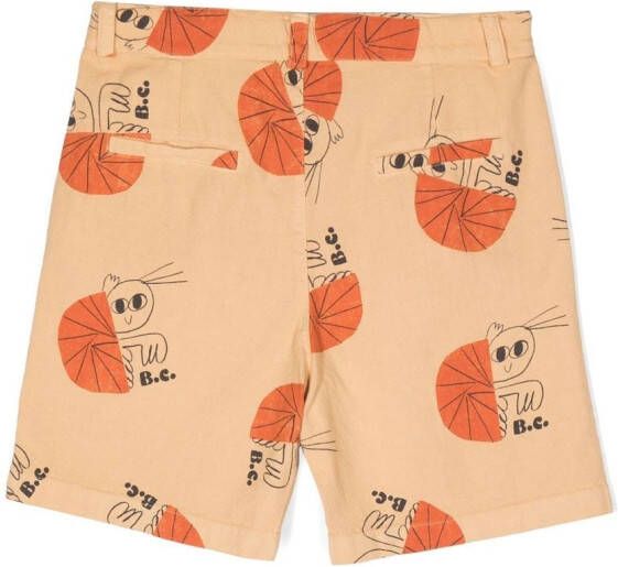 Bobo Choses Shorts met grafische print Bruin