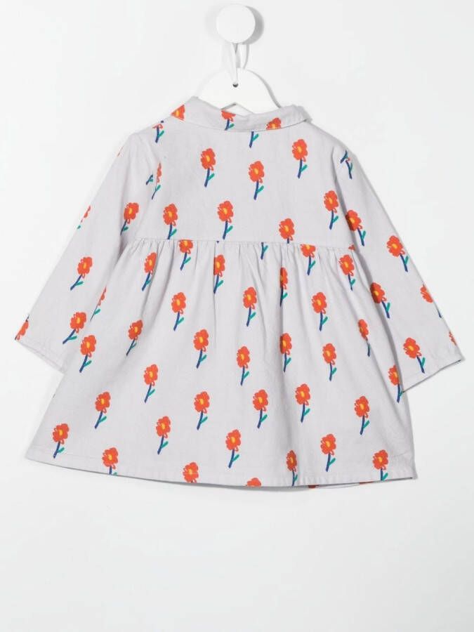 Bobo Choses Jurk met bloemenprint Grijs