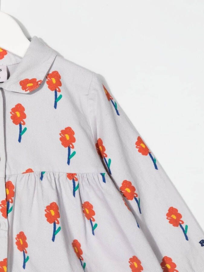 Bobo Choses Jurk met bloemenprint Grijs