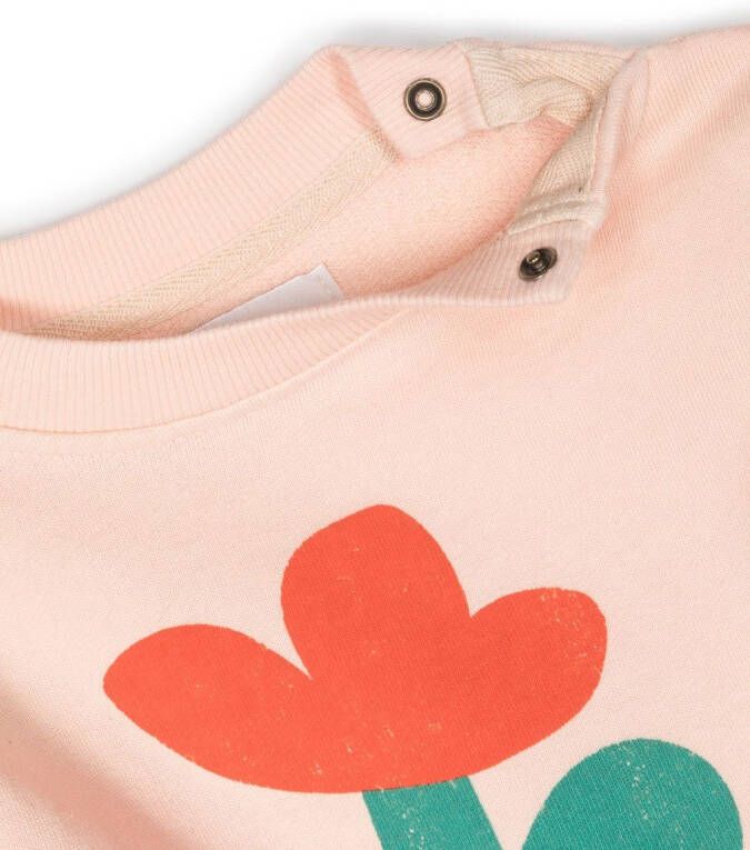 Bobo Choses Sweater met bloemenprint Oranje