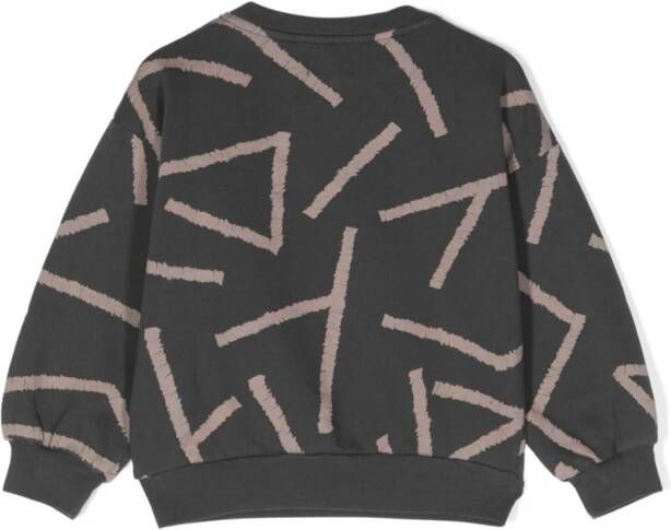 Bobo Choses Sweater met geometrische print Grijs
