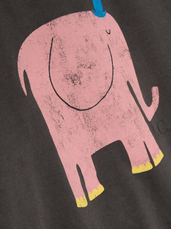 Bobo Choses Sweater met olifantprint Grijs