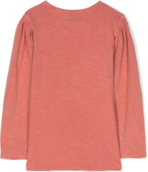 Bobo Choses Sweater met pofmouwen Oranje
