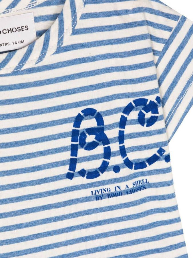 Bobo Choses T-shirt met logoprint Beige