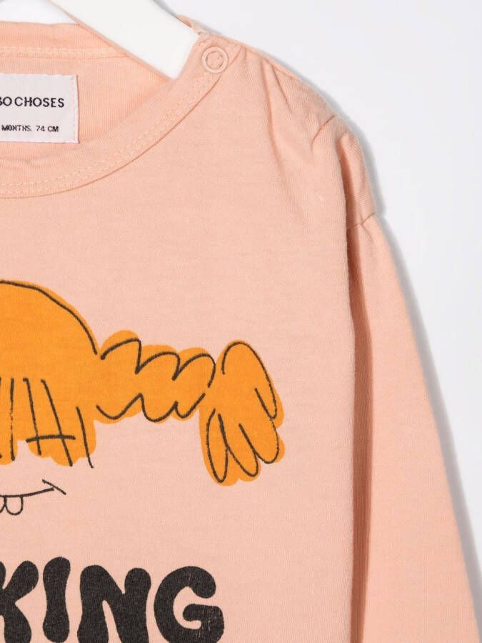 Bobo Choses T-shirt met print Roze