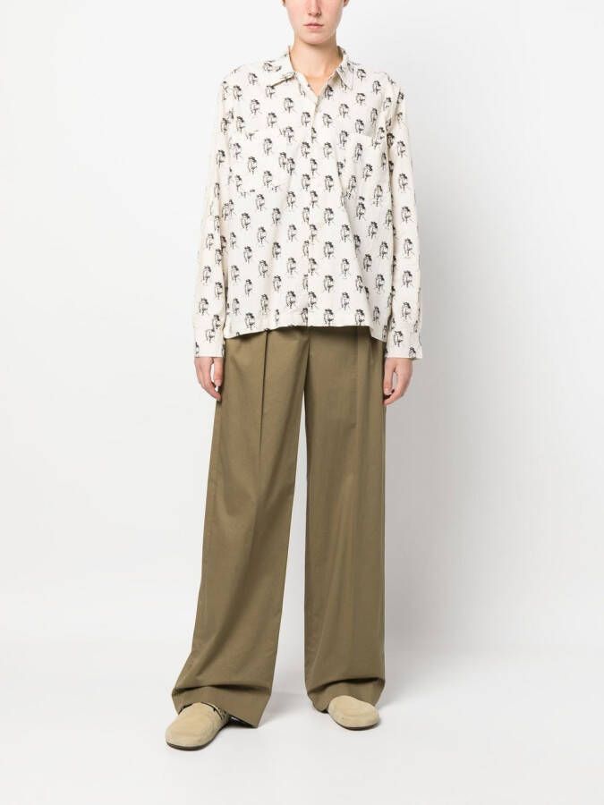 BODE Shirt met grafische print Wit