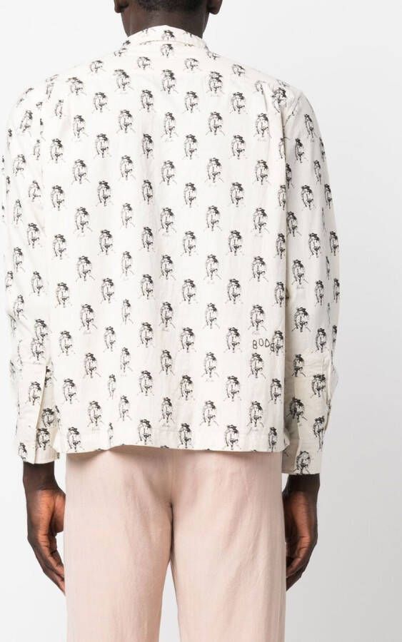BODE Shirt met grafische print Wit