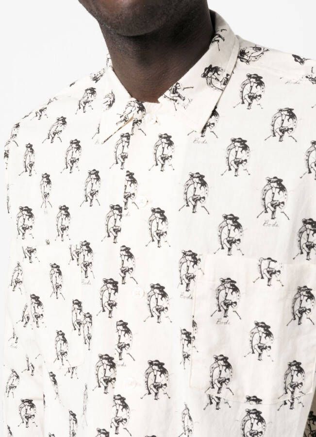 BODE Shirt met grafische print Wit