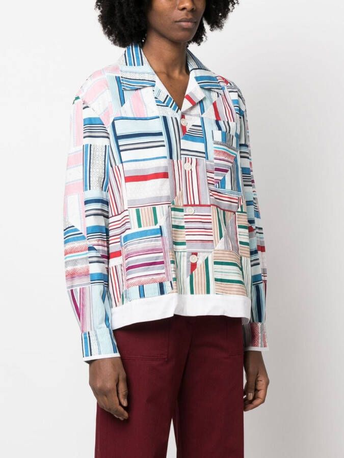 BODE Blouse met patchwork Blauw