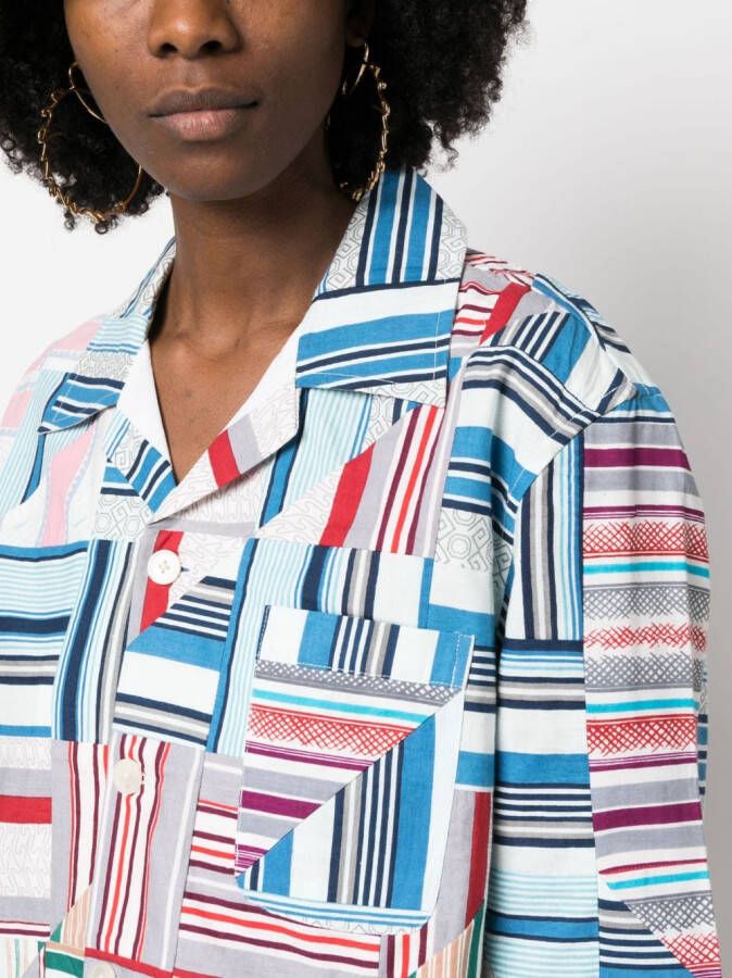 BODE Blouse met patchwork Blauw