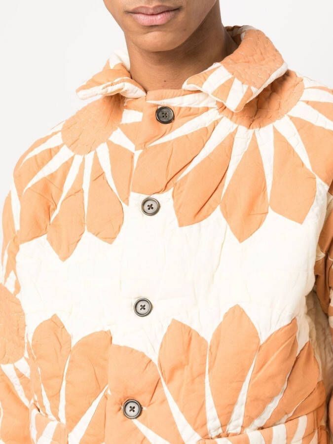 BODE Shirtjack met bloemenprint Oranje