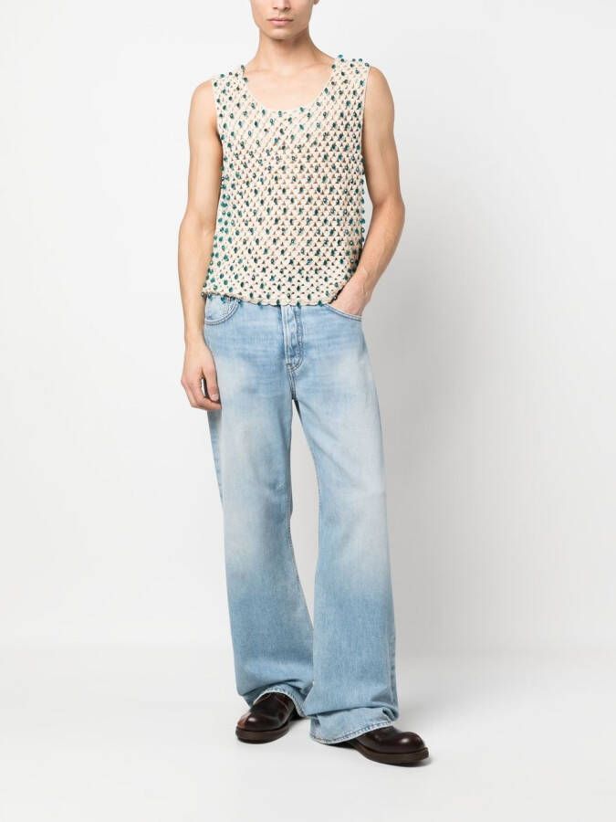 BODE Gehaakte tanktop Beige