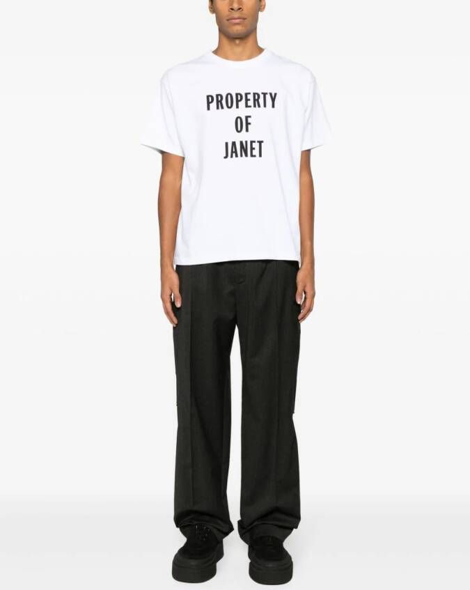 BODE Janet katoenen T-shirt Wit