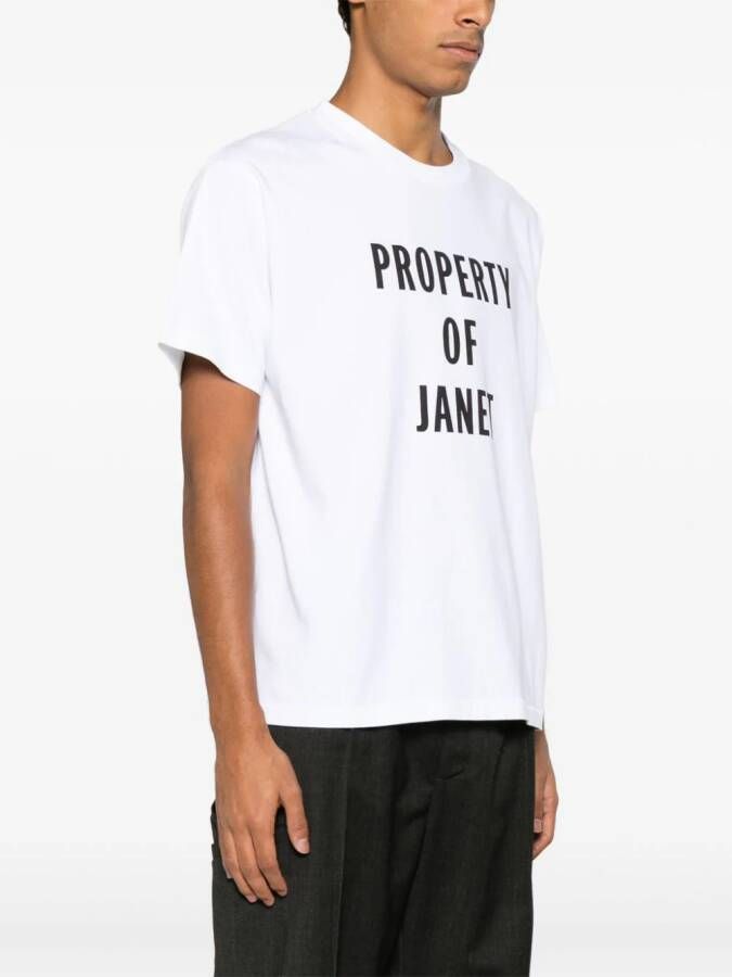 BODE Janet katoenen T-shirt Wit