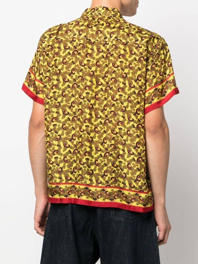 BODE Overhemd met paisley-print Geel