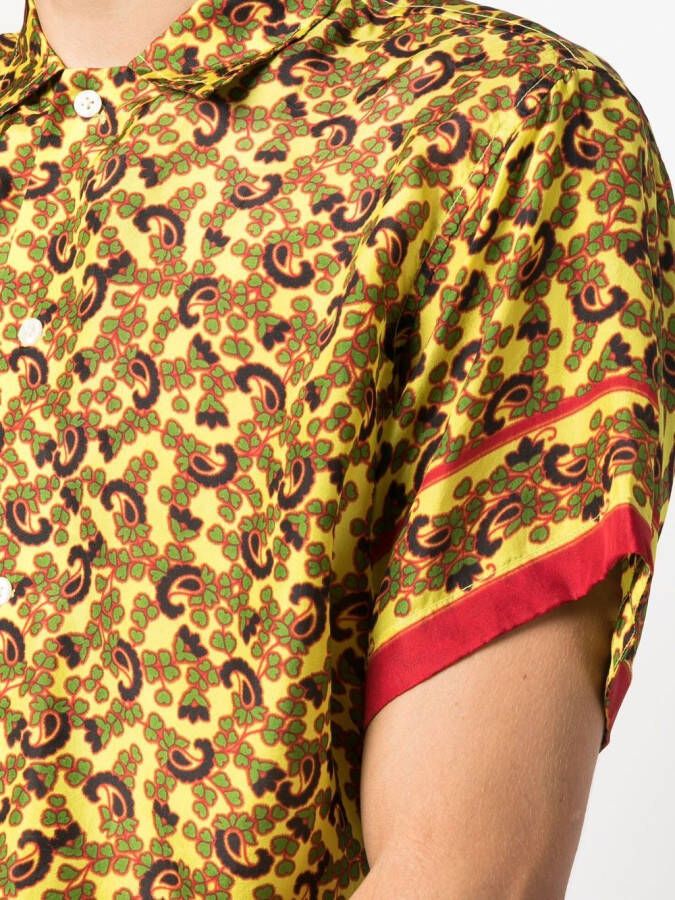 BODE Overhemd met paisley-print Geel