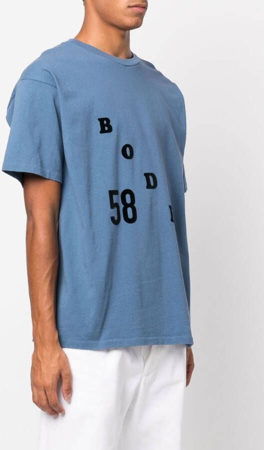 BODE T-shirt met logo Blauw